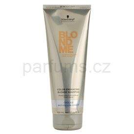 Schwarzkopf Professional Blondme posilující šampon pro studené odstíny blond (Color Enhancing Blonde Shampoo Cool-Ice Anti-Yellow Effect) 250 ml