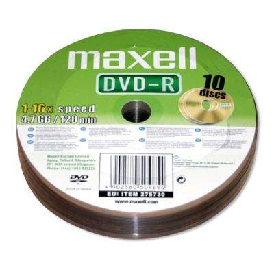 Maxell DVD-R 4,7 GB 10 ks
