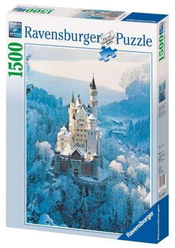 Ravensburger Zámek Neuschwanstein v zimě 1500 dílků
