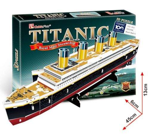 CubicFun Puzzle 3D Titanic 35 dílků