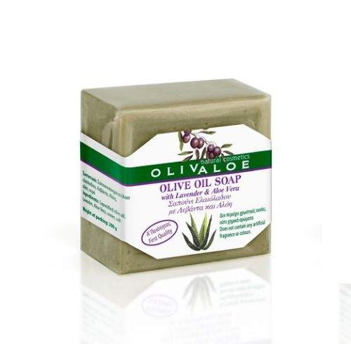 OlivAloe Tradiční Olivové mýdlo s Aloe Vera a levandulí 200 g