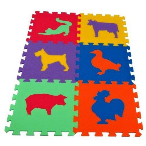 Malý Genius Pěnový koberec MAXI 6 Zvířata 3