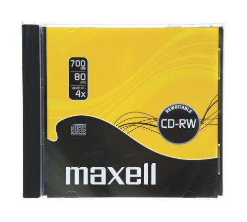 MAXELL CD-RW 700 MB 4x 1PK JC