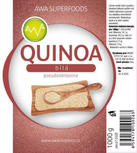 AWA superfoods Quinoa bílá 1000 g