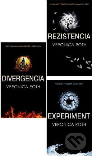 Veronica Roth: Balíček 3 ks Divergencia + Rezistencia + Experiment