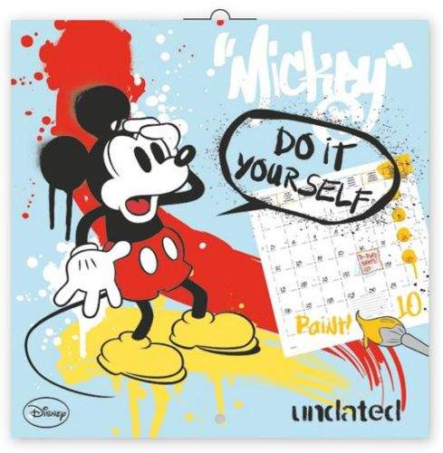 W. Disney Mickey Mouse - omalovánkový, poznámkový kalendář, 30 x 30 cm
