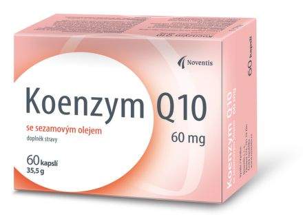 Koenzym Q10 60 mg se sezamovým olejem 60 kapslí
