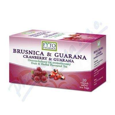 FYTOPHARMA Ovocno-bylinný čaj Brusinky+Guarana 2x20 g