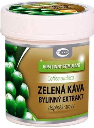 TOPVET Zelená káva bylinný extrakt 60 tobolek