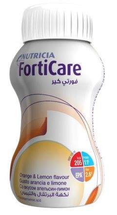 NUTRICIA FortiCare Pomeranč a citrón 4x125 ml