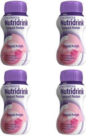Nutridrink Compact Protein Jahoda 4x125 ml