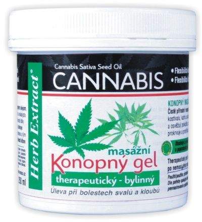 VIVACO Herb Extract Cannabis Konopný masážní gel 250 ml