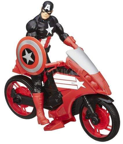 Hasbro Avengers Akční figurka s novým vozem Captain America 30 cm