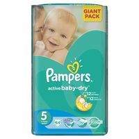 Pampers Active Baby-dry 5 Junior 64 ks