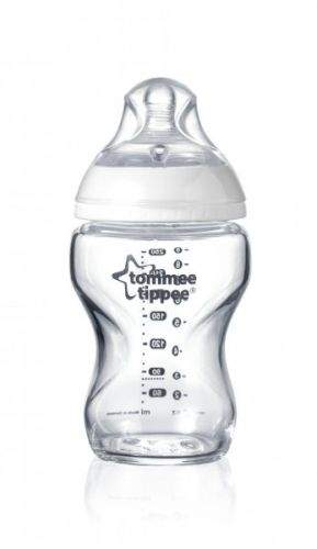 Tommee Tippee Kojenecká láhev C2N 250 ml skleněná 0m+