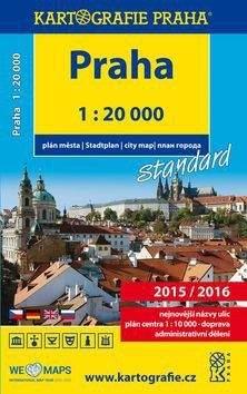 Kartografie PRAHA Praha plán města 1:20 000
