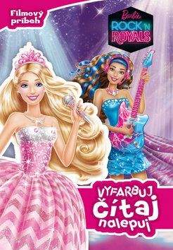 EGMONT Barbie Rock ´n Royals Vyfarbuj, čítaj, nalepuj