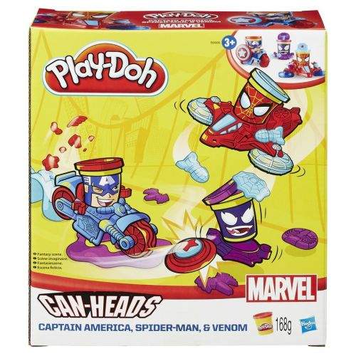 Hasbro Play-Doh kelímky ve tvaru hrdinů marvel s vozidly