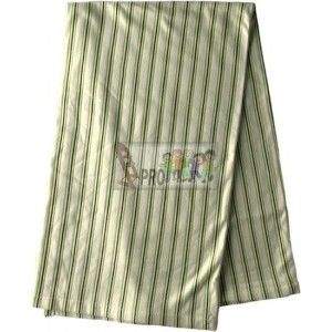 Kaarsgaren zeleno hnědý proužek bambusová deka