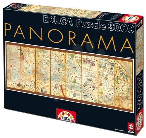EDUCA Panorama Mappa Mundi 1375, 3000 dílků
