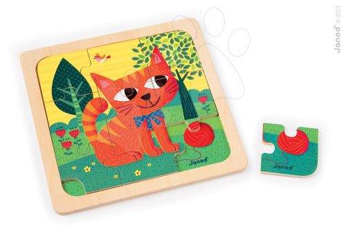 JANOD FELIX CAT kočka dřevěné puzzle