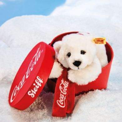 STEIFF Coca-Cola Lední medvěd v krabičce