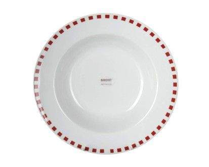 BANQUET CUBITO RED talíř hluboký 21,6 cm