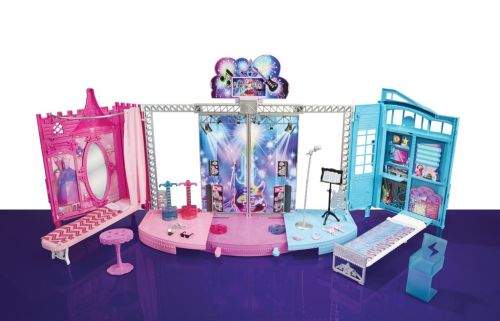 Mattel Barbie RR 2v1 pódium a zákulisí