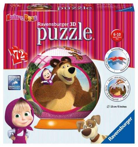 Ravensburger Puzzleball Masha a Medvěd puzzleball 72 dílků