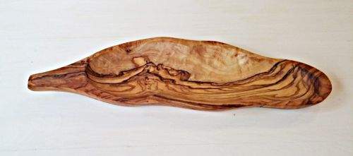 ELIXIR Crete miska z olivového dřeva ve tvaru listu
