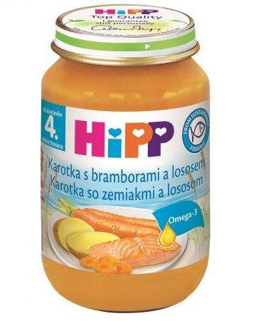 HiPP Karotka s bramborami a lososem 6x190 g