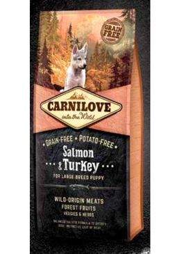 Carnilove Dog Salmon & Turkey for LB Puppies NEW 1,5 kg