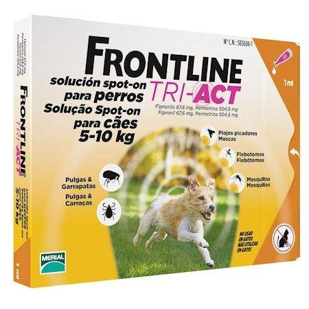 Frontline TRI-ACT Spot on dog S 5-10 kg