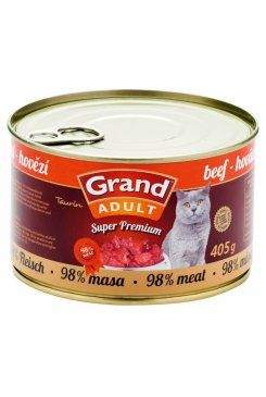 GRAND Superpremium kočka hovězí 405 g