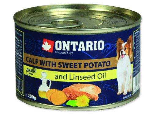 ONTARIO mini calf, sweetpotato, dandelion and linseed oil 200 g