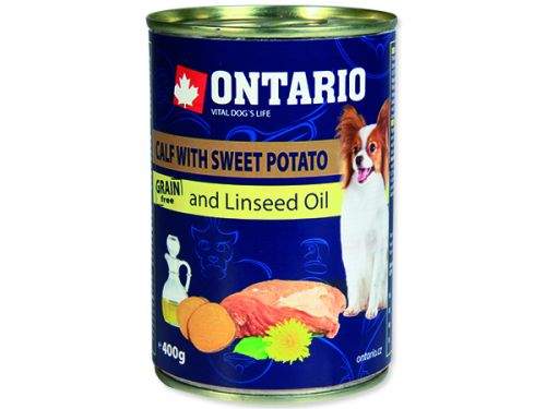 ONTARIO mini calf, sweetpotato, dandelion and linseed oil 400 g