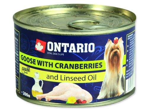 ONTARIO mini goose, cranberries, dandelion and linseed oil 200 g