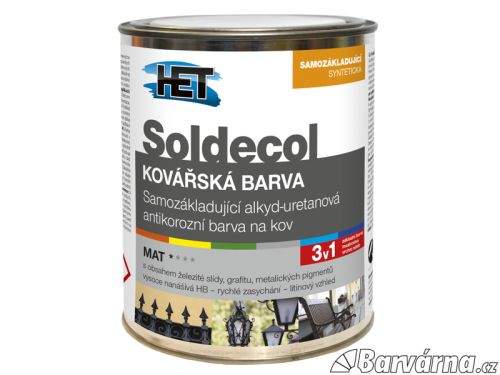 HET Soldecol Kovářská Barva černá 2,5 l