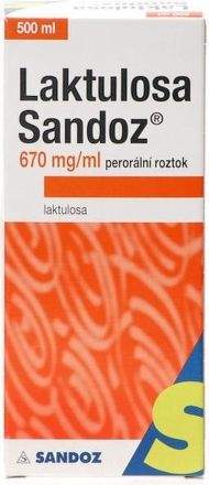 Sandoz Laktulosa 670 mg/ml perorální roztok 1 x 500 ml