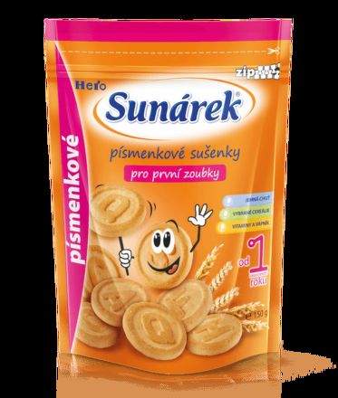 Sunarka dětské sušenky písmenkové 150 g