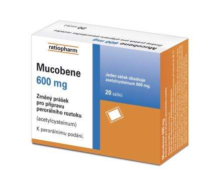Mucobene 600 mg 20 sáčků
