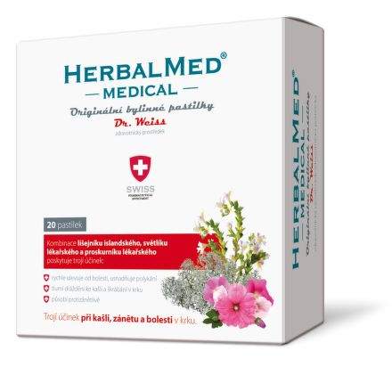 HerbalMed MEDICAL Dr.Weiss ZP 20 pastilek
