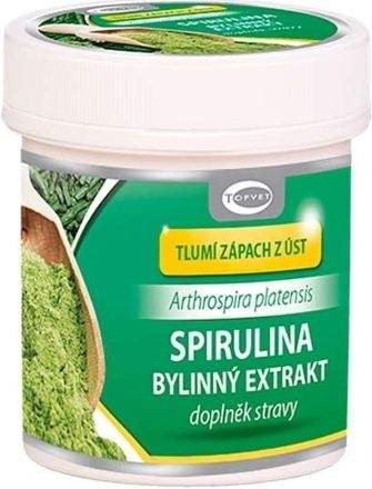 TOPVET Spirulina bylinný extrakt 60 tobolek