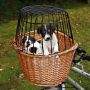 Trixie koš na kolo pro psa s drátěnou kabinou 44x48x33 cm