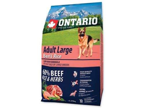 Ontario Adult Large Beef & Turkey 2,25 kg