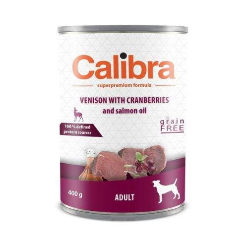 Calibra Dog konzerva Adult zvěřina s brusinkam 400 g