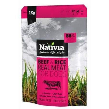 Nativia Real Meat beef&rice 8 kg