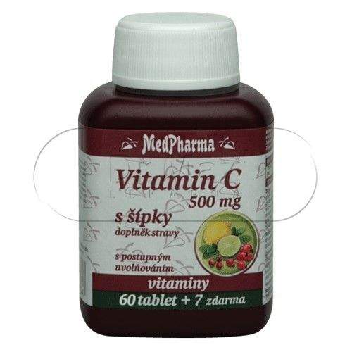 MedPharma Vitamín C 500 mg s šípky 67 tablet