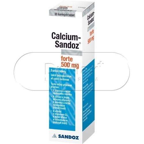Calcium-Sandoz Forte 500 mg 20 tablet