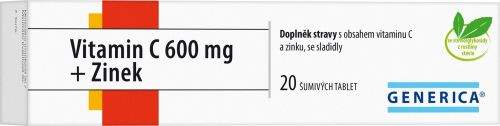 Vitamin C 600 mg + Zinek 20 tablet